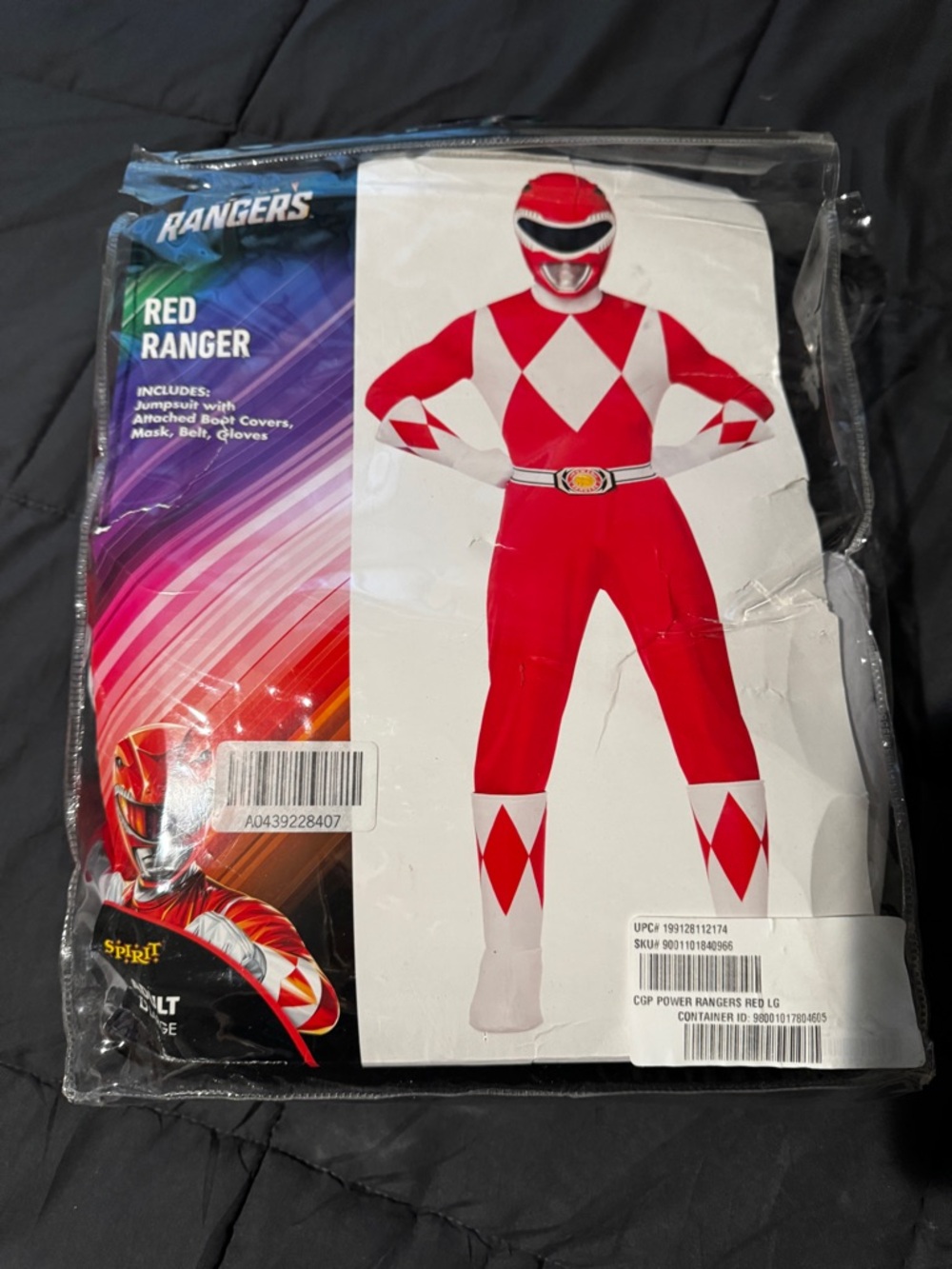 Red Ranger Adult Large Costume - Power Ranger Red